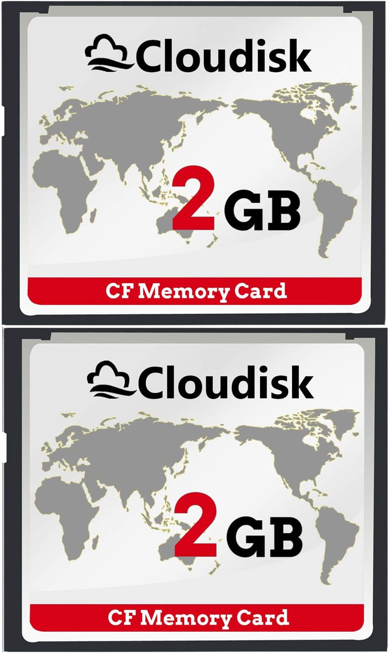 Cloudisk Pack von 2 Compact Flash Card (2GB), 2GB