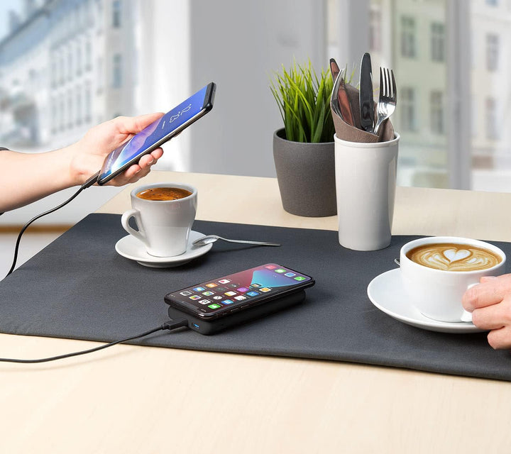 revolt Wireless Powerbank: Magnetische Powerbank 10.000 mAh, für Qi &amp; MagSafe, PD, QC, 20W (Magnetis