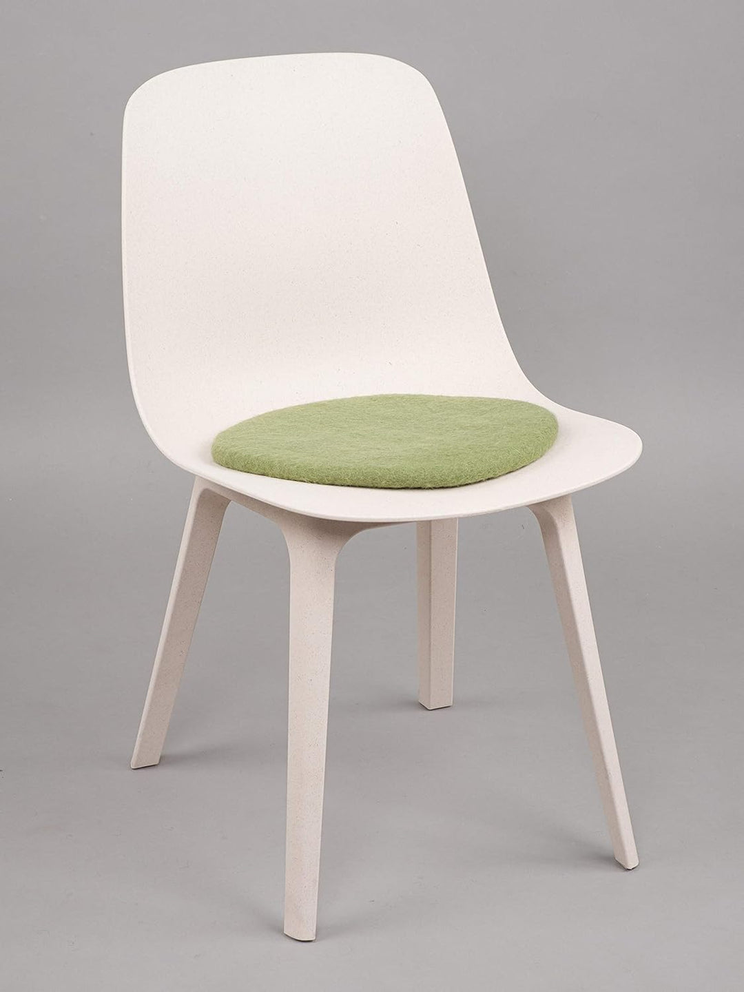 myfelt Flache Filz Sitzauflage, Filz Stuhlauflage - Kaspar - rund, Ø 36 cm, Dunkelgrün, Dunkelgrün