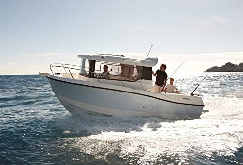 Oceansouth Abdeckung für Quicksilver 675 Pilothouse Schwarz, Schwarz