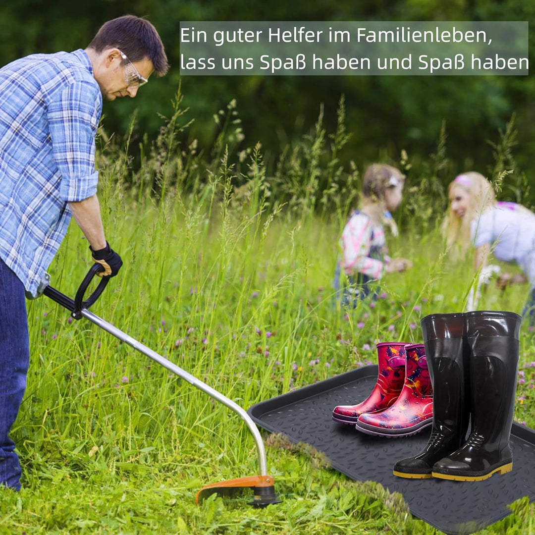 Schuhwanne - Grosse Schuhabtropfschale für Schuhregal Outdoor, Auffangwanne aus Kunststoff, Abtropfs