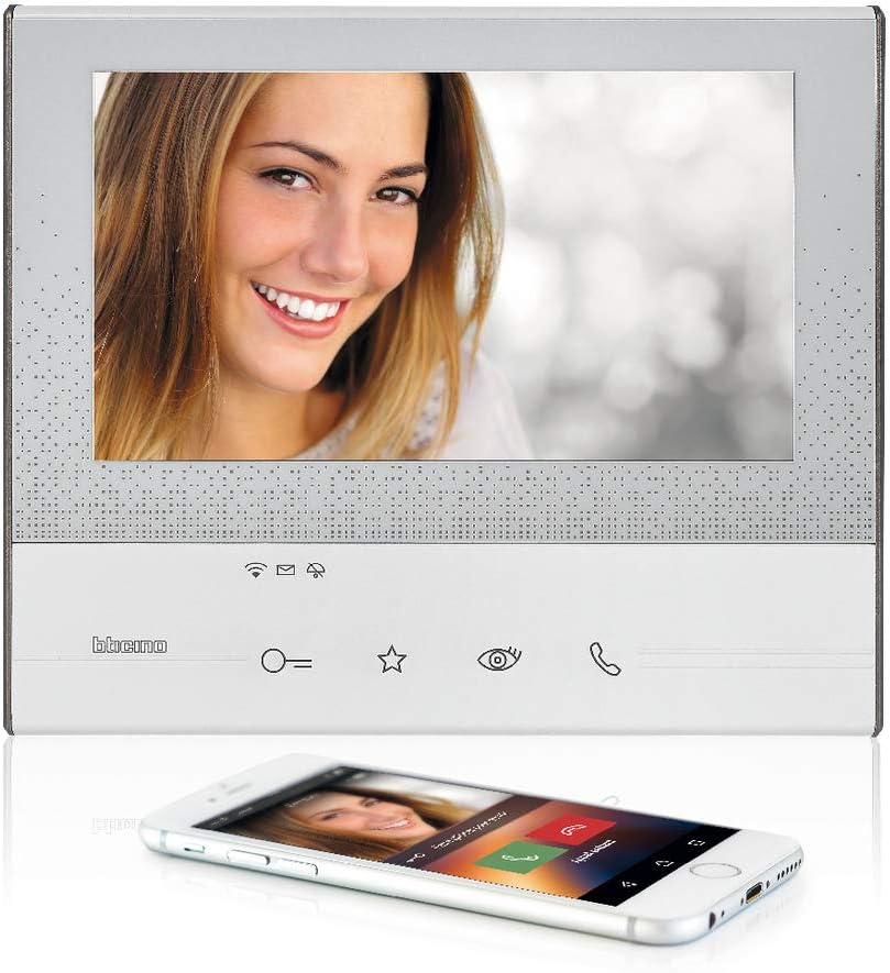 BTicino, Flex ONE Video-Türsprechanlagen-Set, SFERA inkl. ekey-Fingerprint mit 2-Kanal-Auswerteeinhe