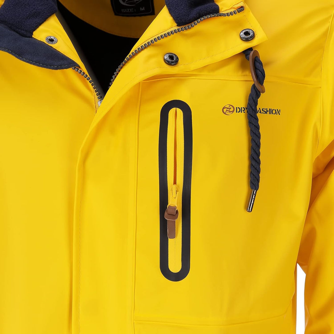 Dry Fashion Herren Regenjacke Bergen - Herrenjacke Regenmantel Männer Jacke Gefüttert Winddicht Wass