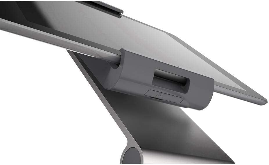 Durable Tablet Tischhalterung (für Tablets 7-13 Zoll, 360° drehbar mit Diebstahlsicherung) silber/an