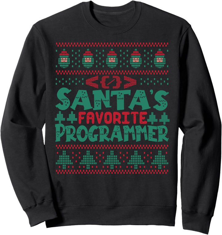 Santa's Favorite Programmer - Funny Christmas Sweatshirt