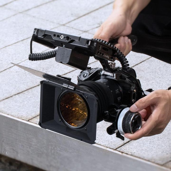 SMALLRIG Mini Matte Box Lite mit Top Flag für DSLRs und spiegellose Kameras, kompatibel mit 67mm/72m