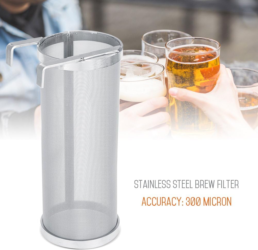 300 Micron Edelstahl Hausgemachte Brew Bier Hop Mesh Filter Sieb mit Haken für Trinken machen,Bier m