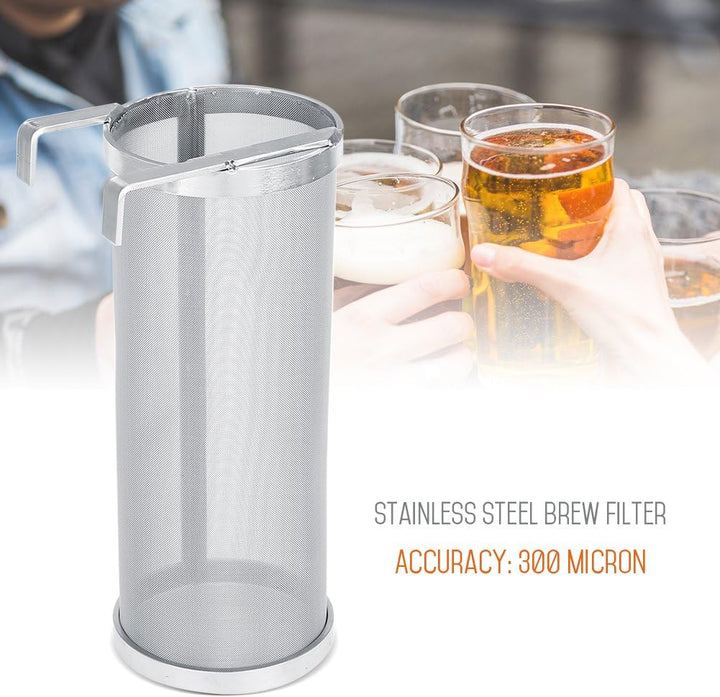 300 Micron Edelstahl Hausgemachte Brew Bier Hop Mesh Filter Sieb mit Haken für Trinken machen,Bier m