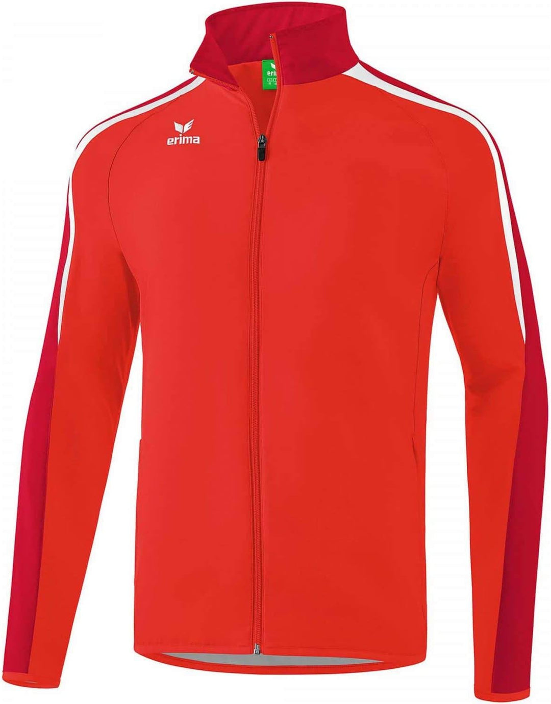 Erima Herren Liga Line 2.0 Präsentationsjacke L Rot/Dunkelrot/Weiss, L Rot/Dunkelrot/Weiss