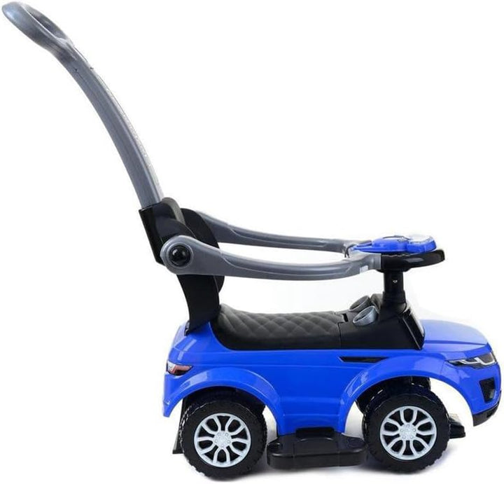 Billy Rutschauto mit Schiebestange Mora, Blau, Blau