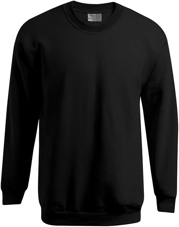 Premium Sweatshirt Plus Size Herren, Schwarz, XXXL