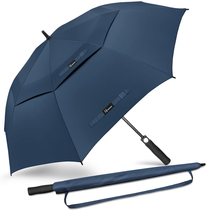 NINEMAX Golf Regenschirm Gross Sturmfest XL/XXL,Grosser Regenschirm Sturmfest | Stabil Golfschirm Gr