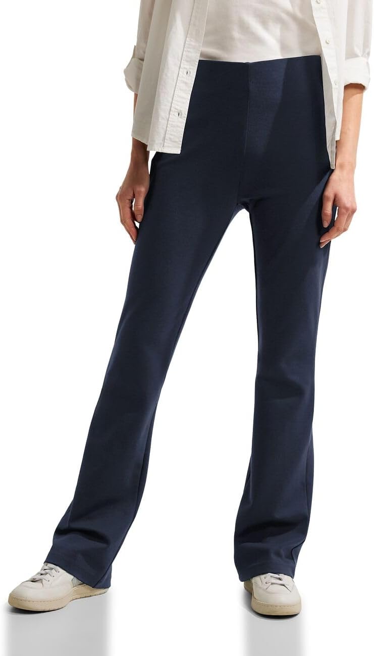 Cecil Damen Bootcut Stretch Hose S / 32L Night Sky Blue, S / 32L Night Sky Blue