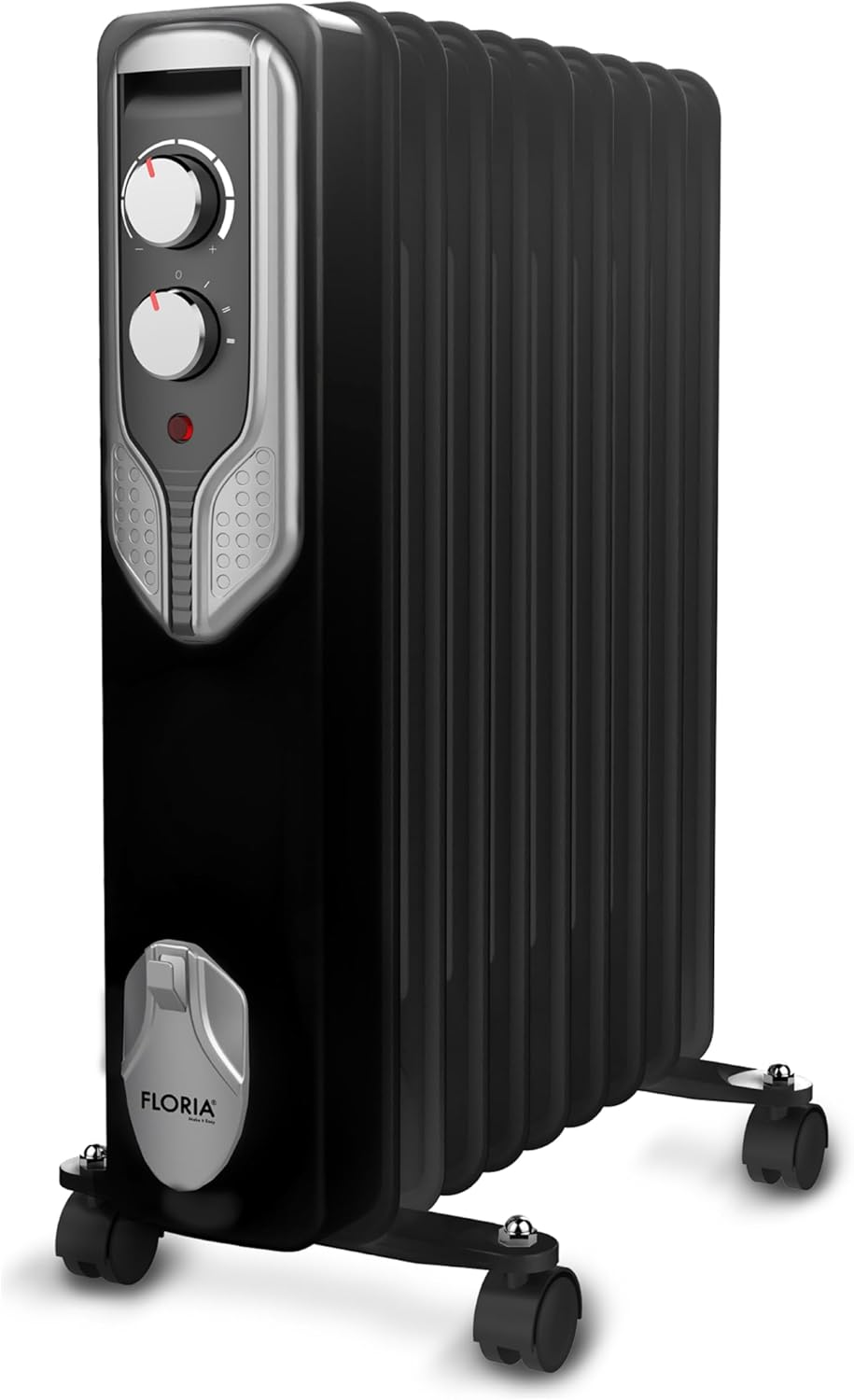 Öl Radiator 9 Rippen | 2000 Watt | 3 Stufen | Energiesparend | Ölradiator | Radiator Heizung | Heate
