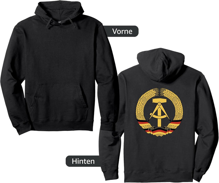 DDR Wappen Deutsche Demokratische Republik Fahne Osten Pullover Hoodie