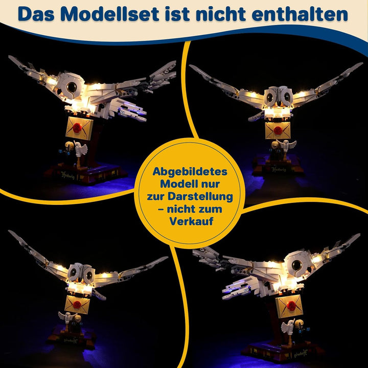 Led Licht Set für Lego Harry Potter Hedwig,Led Dekorations Beleuchtungs Set für Lego 75979 Harry Pot