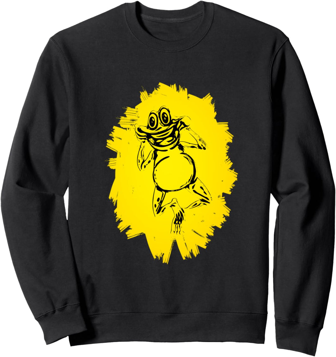 Frosch Amphibien Motiv Tiere Kröte Design Kröten Frösche Sweatshirt
