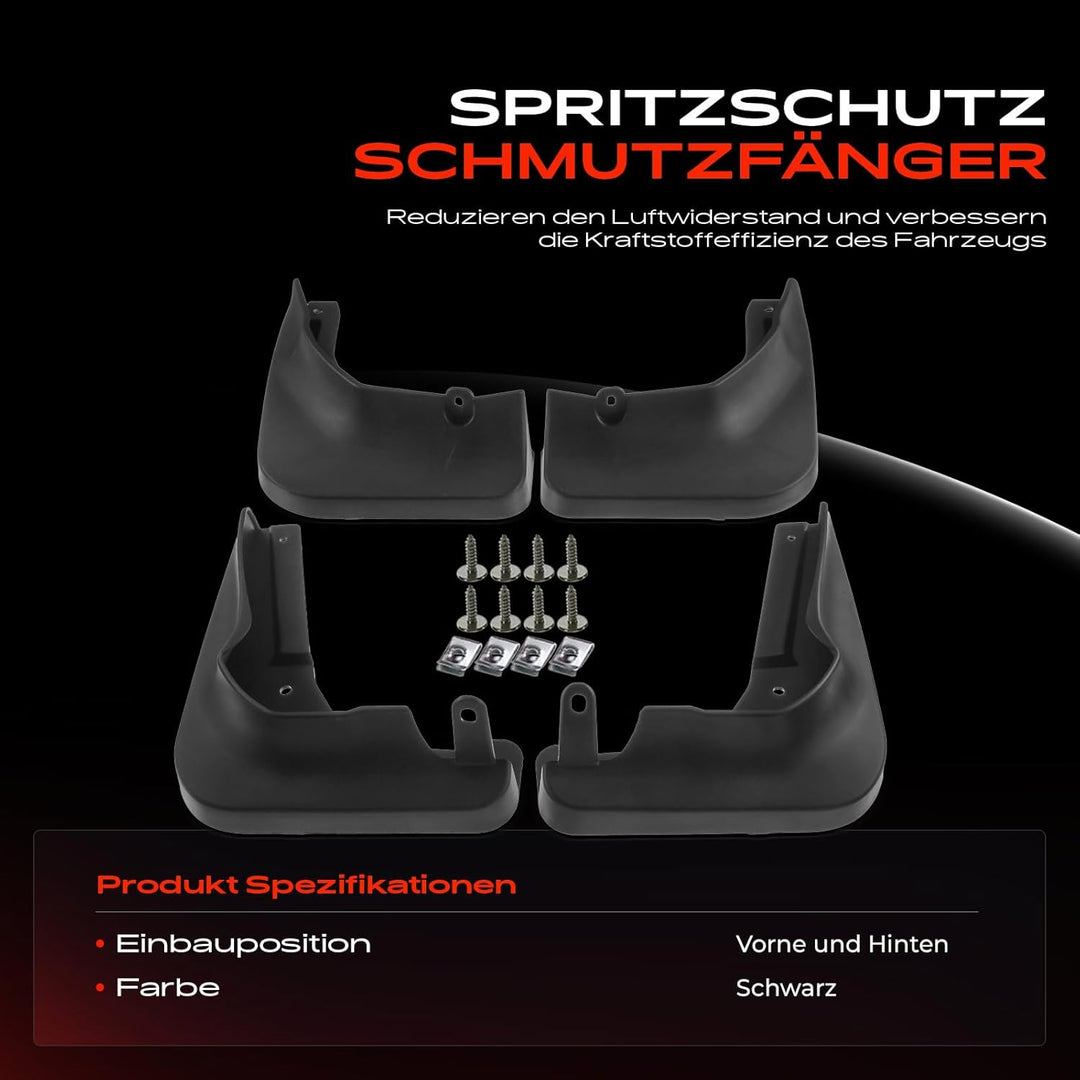 4x Schmutzfänger Vorne Hinten Links Rechts für A-Klasse W176 2013-2018