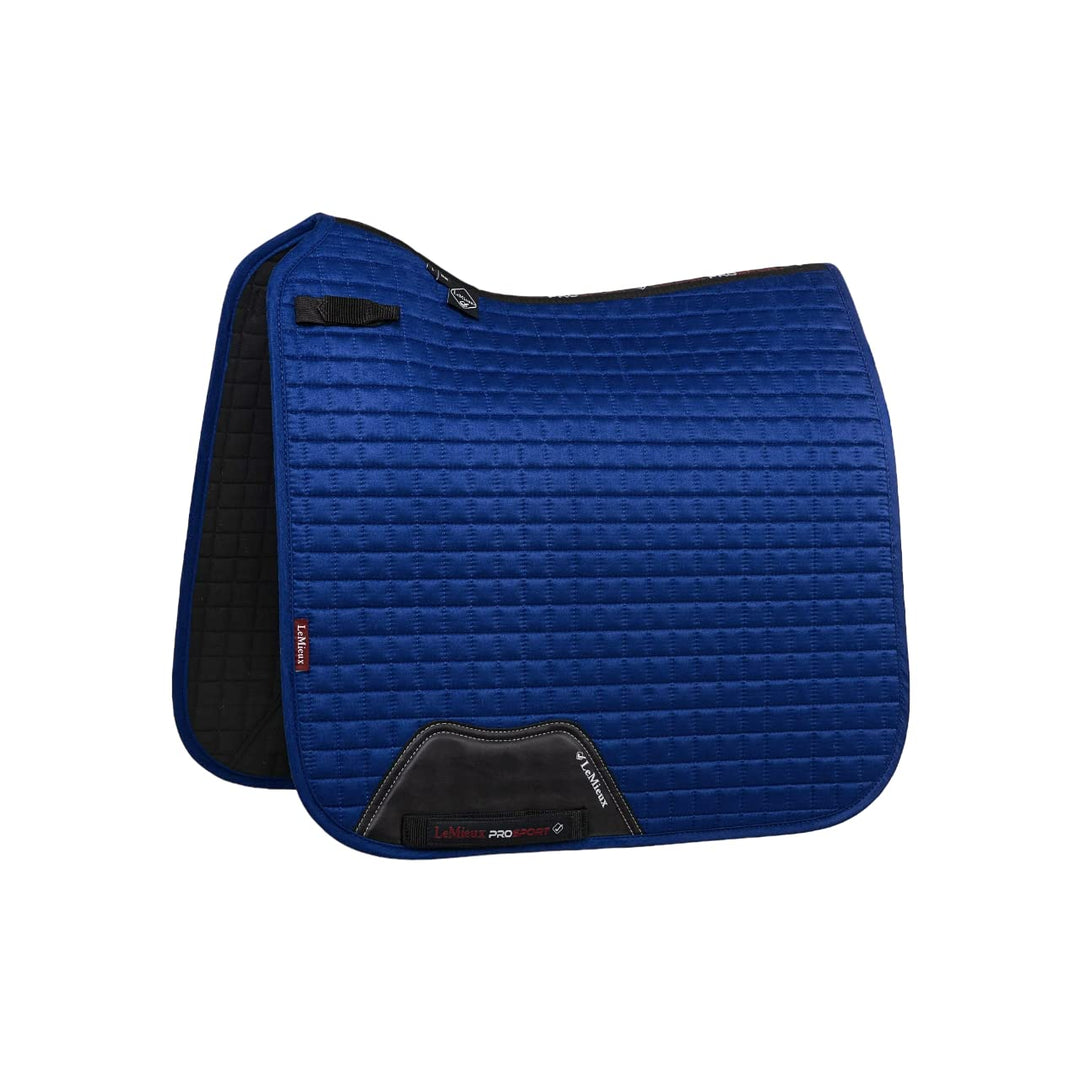 LeMieux Prosport Suede Dressage Square Dressurschabracke L Benetton Blue, L Benetton Blue
