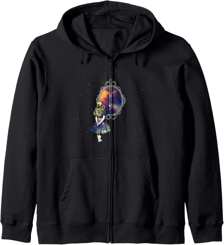 Follow The White Rabbit - Alice In Wonderland T Shirt Design Kapuzenjacke