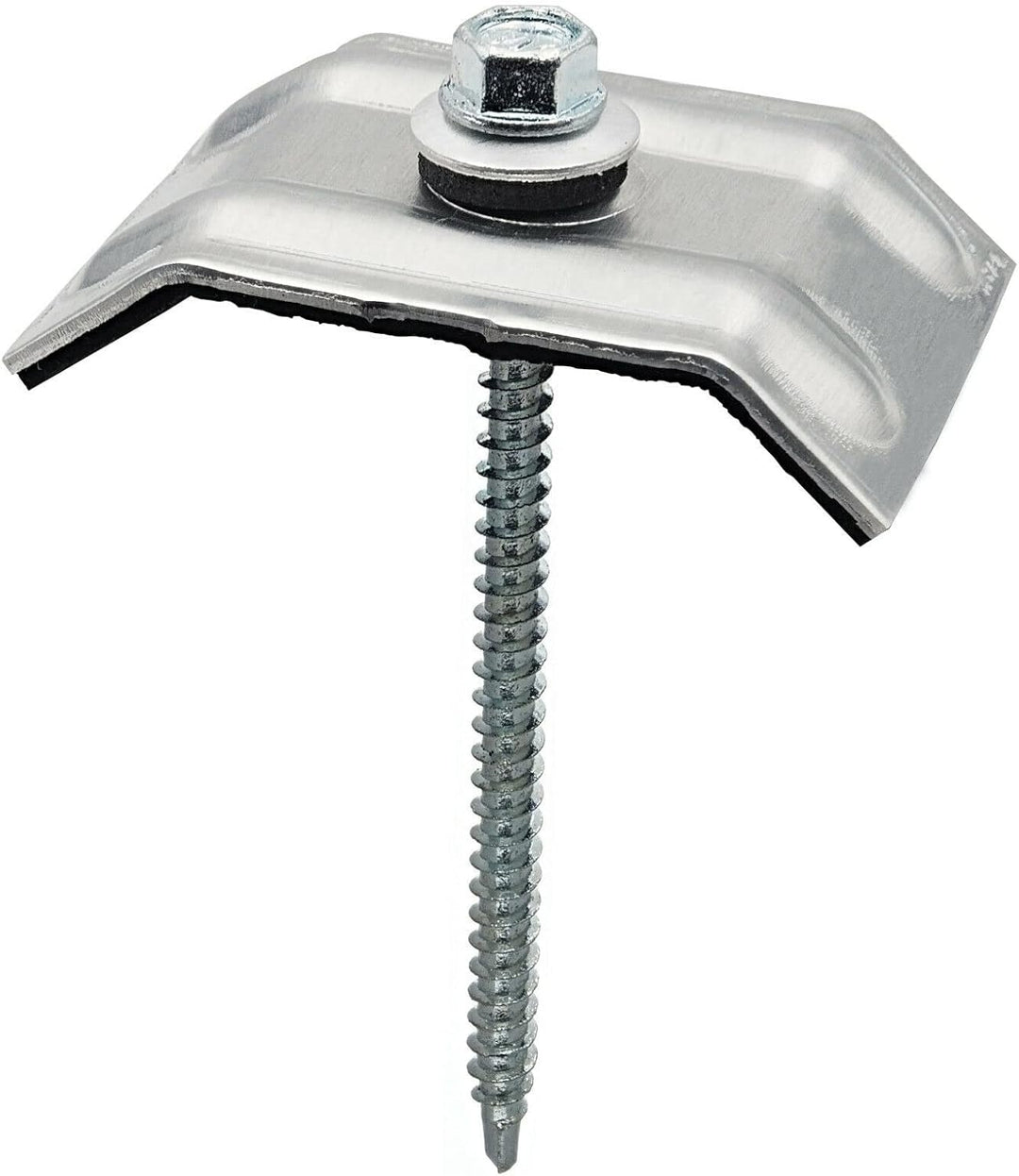 200 Stück Kalotten 33/48 + 4,8 x 80 mm VZ Blank Trapezblechschrauben Selbstbohrend Verzinkter Stahl