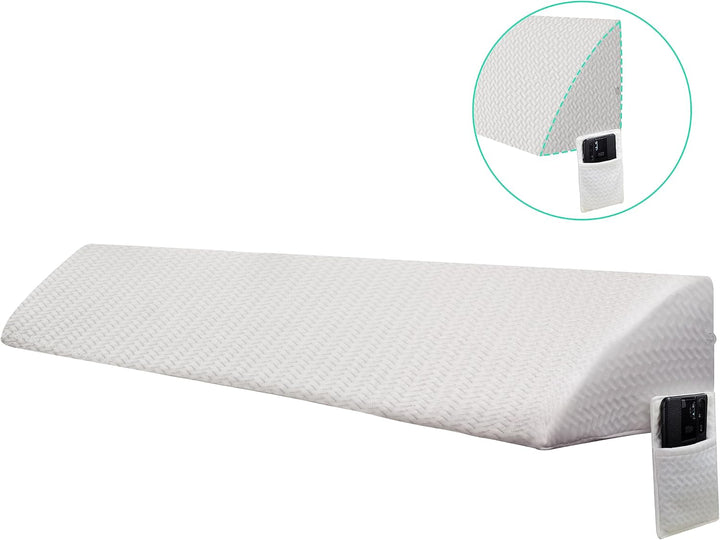 Bettkeilkissen für Kopfteilspalte, hochdichtes Schaumstoff-Stützkissen, füllt 0–15 cm Platz zwischen
