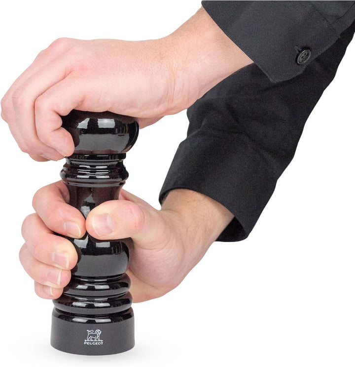 Peugeot Paris Antique Moulin à sel manuel en bois de hêtre patiné, Réglage mouture classique, Couleu