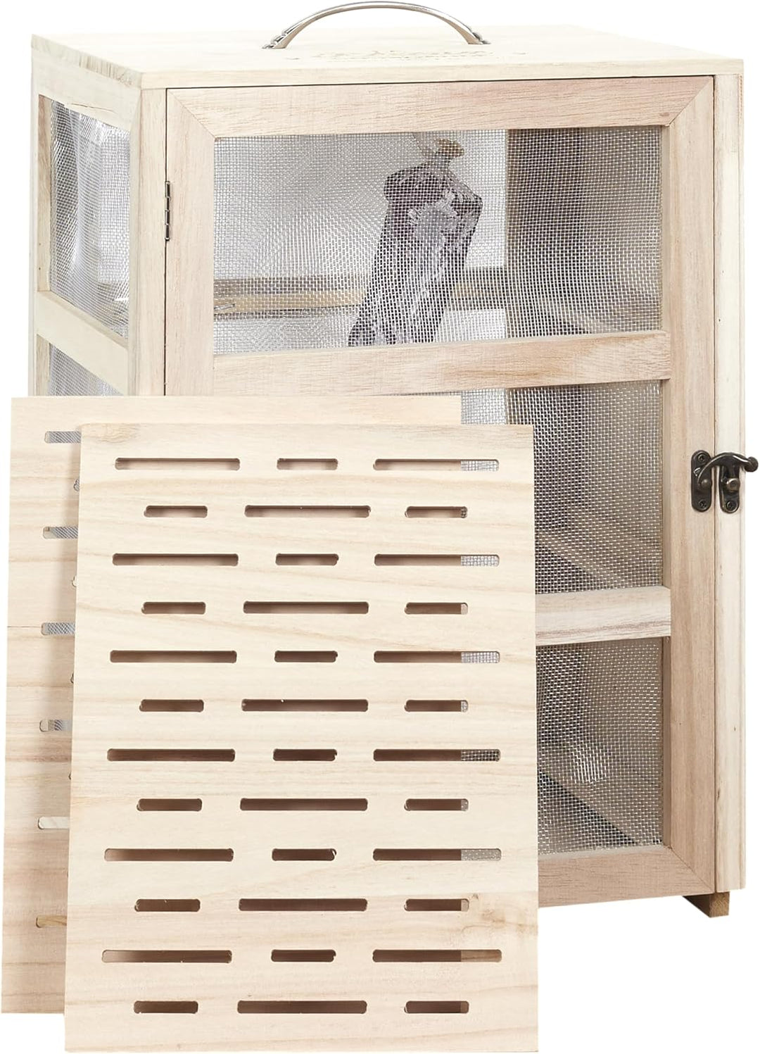 Cook Concept KA4717 Vorratsschrank, für Aufbewahrung, sonstiges Zubehör, Paulownia, 28,2 x 24 x 39 c