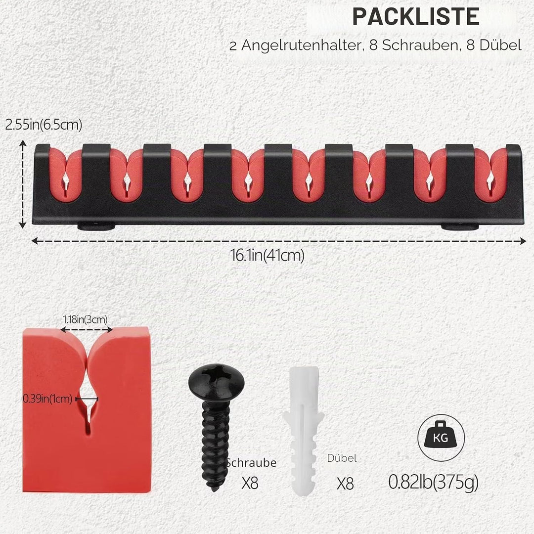 THKFISH Rutenständer Angelruten Angelrutenstände Angelrutenhalter Wand Vertikale/horizontale Angelru