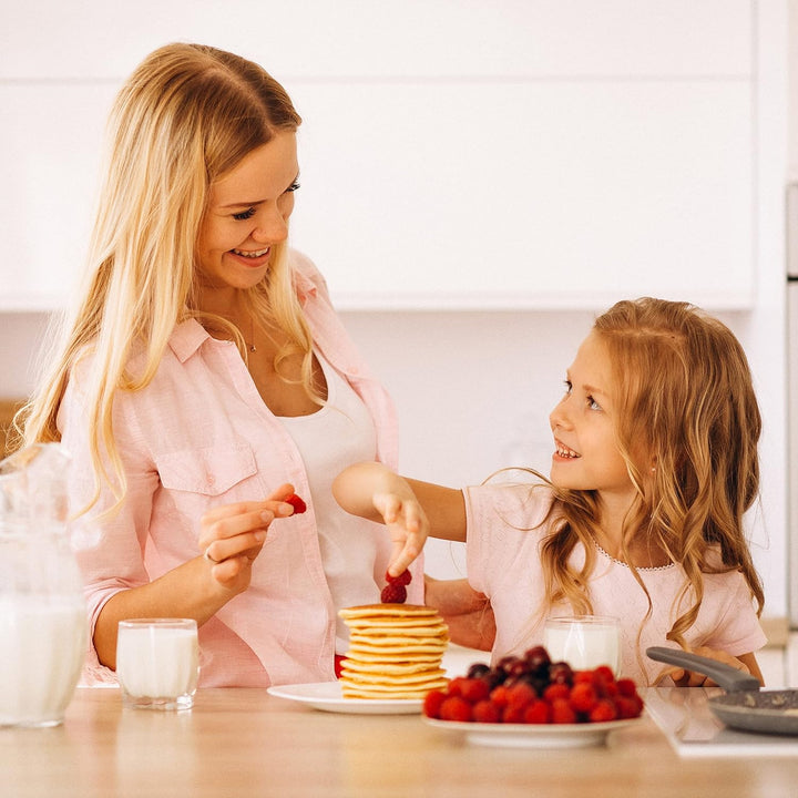 Amalindo Pancake Pfanne Ø26cm Spiegeleipfanne für 7 Eier | Pancakepfanne Antihaft-Beschichtung | Pfa