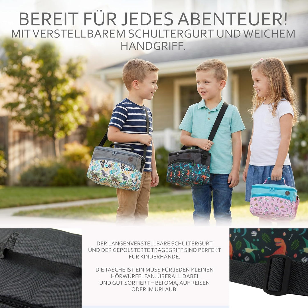 BAMBINIWELT Tasche für Toniebox, Musikbox-Tasche, für Hörwürfel kompatibel mit Toniebox und Tigerbox