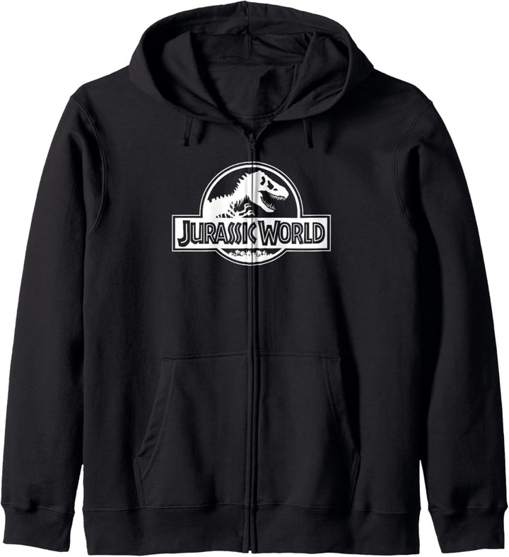 Jurassic World Klassisches Münzlogo, schwarz Kapuzenjacke