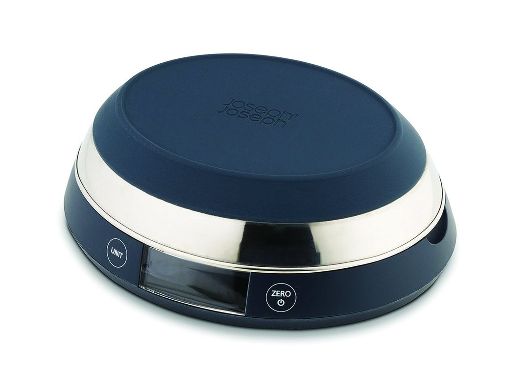 Joseph Joseph SwitchScale - 2-in-1 digitale Küchenwaage mit umkehrbarem Deckel, 5kg Fassungsvermögen