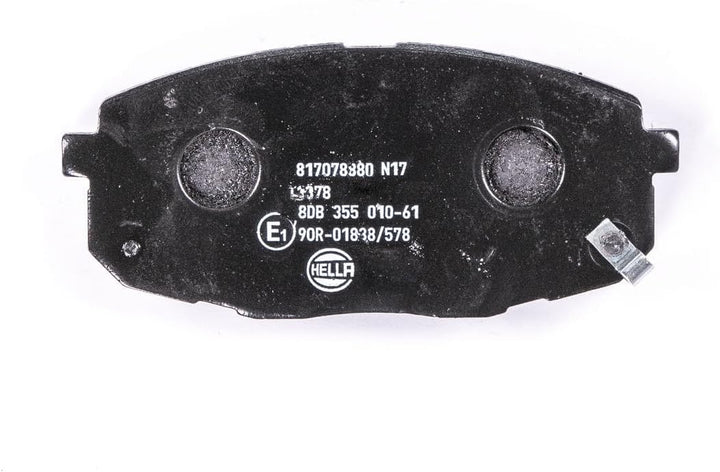 HELLA PAGID 8DB 355 010-611 Bremsbelagsatz - T1378 - Dicke/Stärke: 16.4mm - Bremssystem: Mando - mit