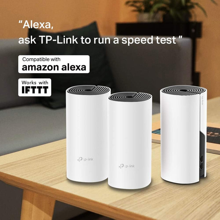 TP-Link Deco M4 Mesh WLAN Set (3er Pack), AC1200 Dual Band Router & Repeater (bis zu 370m², 6X Gigab