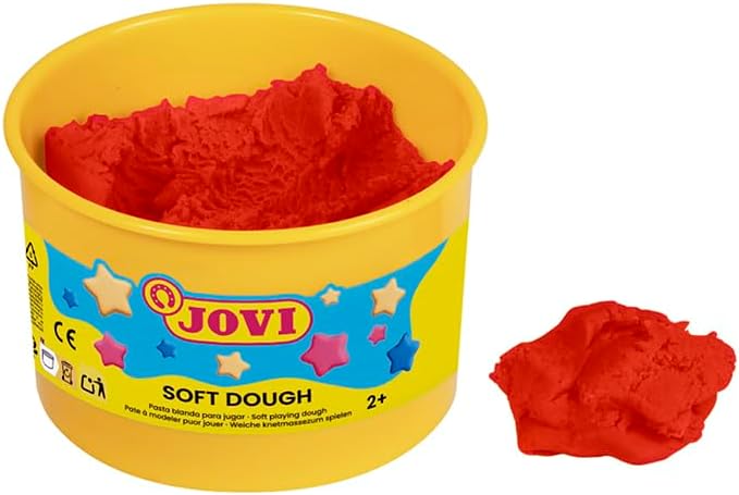 Jovi Blandiver Knete (extra weiche Knetmasse für Kinder ab 2 Jahren) 10 Dosen, farbig sortiert zu je