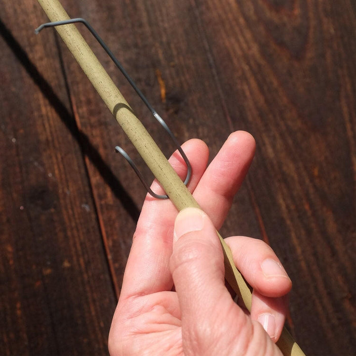 50 Tonkinklammern - Bambusklammern aus Edelstahl 306 für Bambus-, Tonkin-, Glasfaser-Stäbe mit Ø 8-1