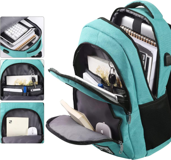 YAMTION Rucksack Schule,Schulrucksack Mädchen und Jungen Schultasche schulranze für Reisen Studium S