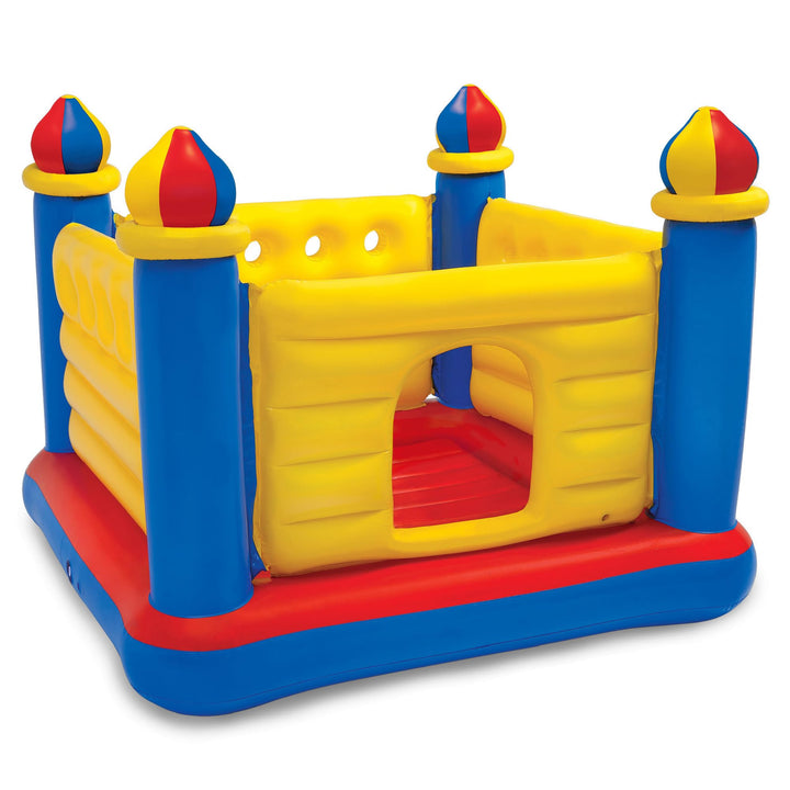 Intex 48259NP Jump-O-Lene Castle Bouncer - Aufblasbare Hüpfburg - 175 x 175 x 135 cm, Rot/Blau/Gelb
