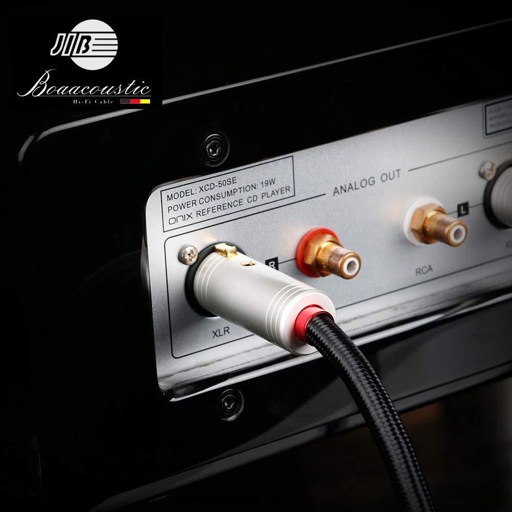 BOAACOUSTIC JIB Audiophil XLR mikrofon Kabel 1m HIFI mikrofonkabel XLR Stecker auf XLR Buchse 3 PIN