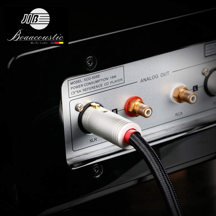 BOAACOUSTIC JIB Audiophil XLR mikrofon Kabel 1m HIFI mikrofonkabel XLR Stecker auf XLR Buchse 3 PIN