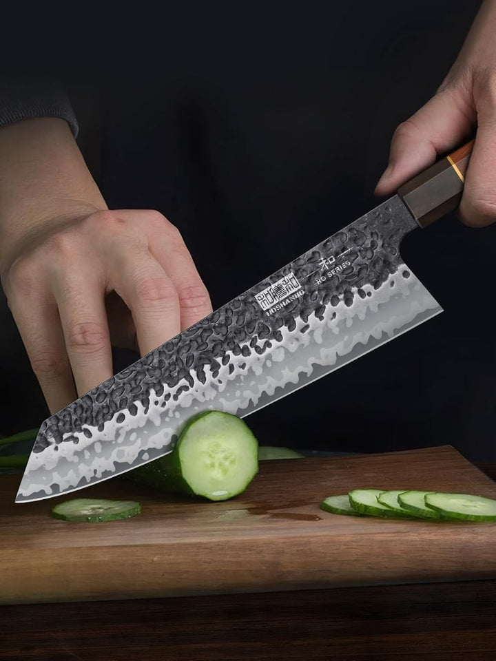 HOSHANHO 23 cm Japanisches Kiritsuke Kochmesser, Profi Messer Küchenmesser aus 9 Schichten Hochwerti