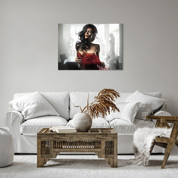 Bilder auf Leinwand Schönheit Körper Kleid Eleganz Leinwandbild 70x50cm Wandbilder Dekoration Wohnzi