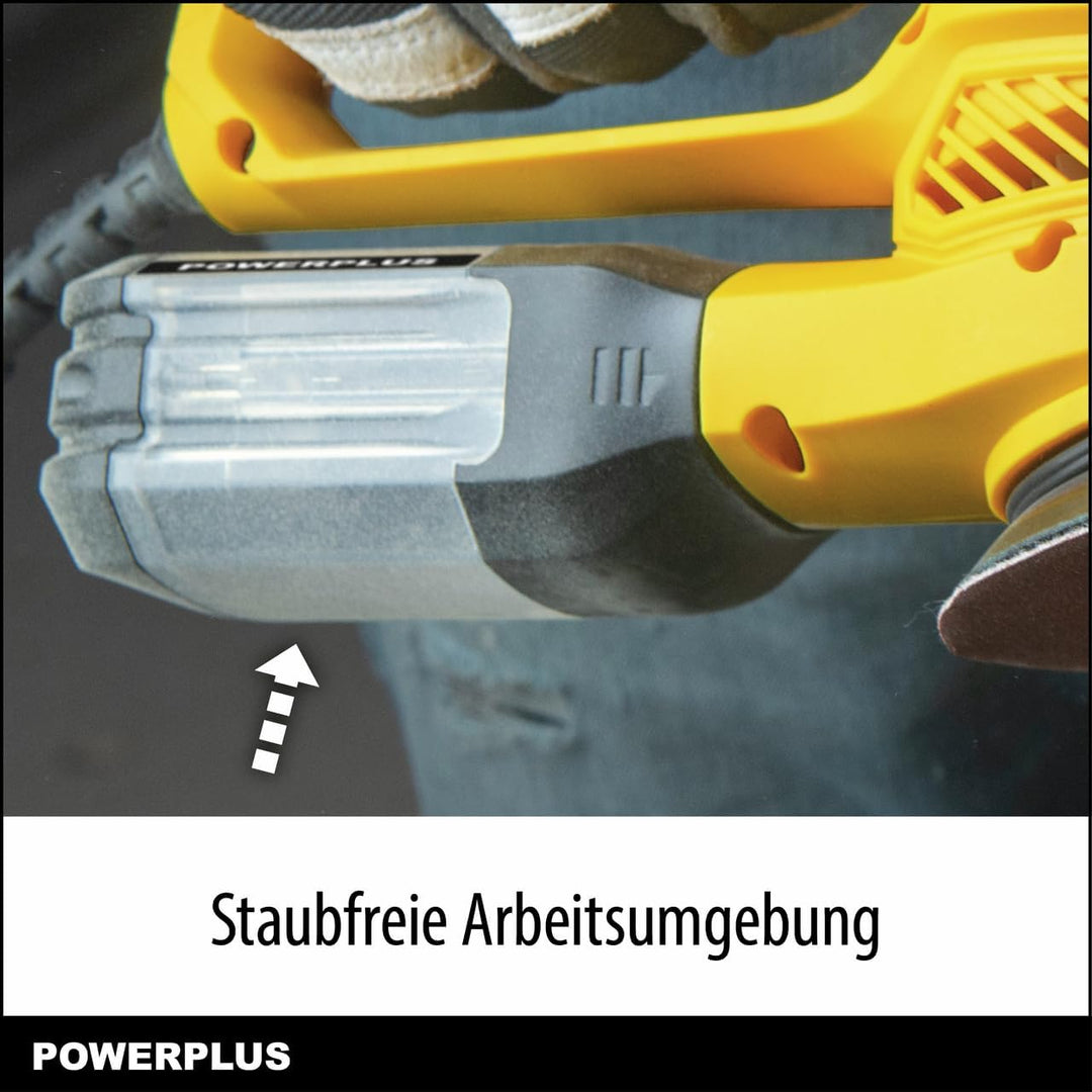 Powerplus Exzenterschleifer POWX04710 - Exzenterschleifer 450W Ø 125mm - 6 Acc.