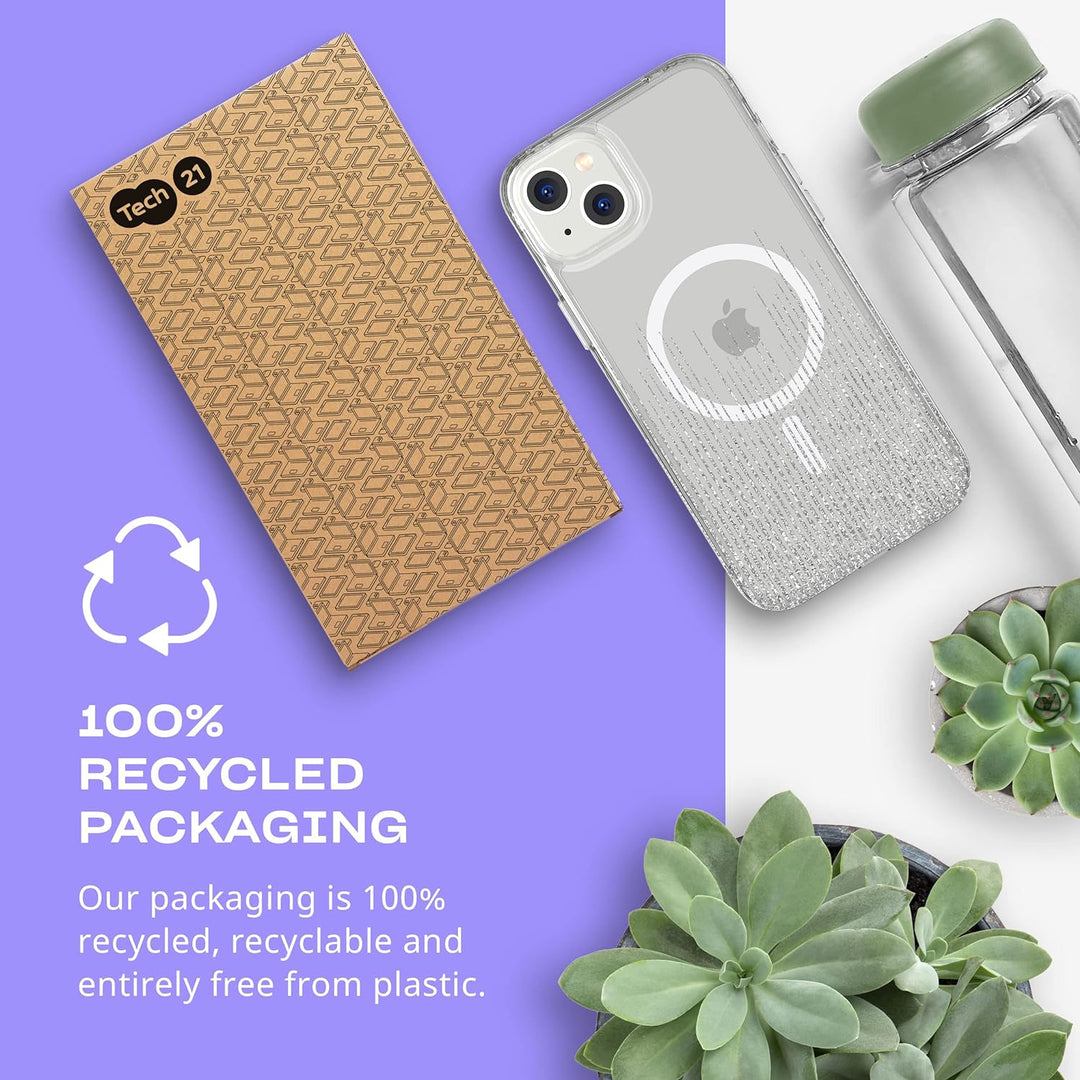 tech21 iPhone 14 Plus Evo Sparkle Kompatibel mit MagSafe - Glitzernde & Kratzfeste Handyhülle mit 3,