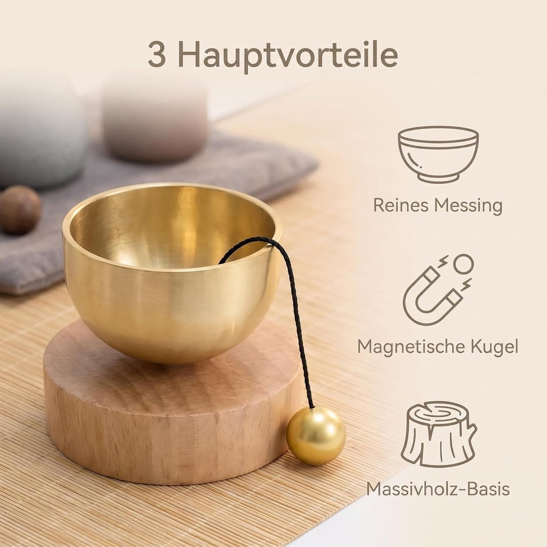 Klangschalen Set Yoga Klangschale Mini Klangschale Ideales Geschenkset für Kinder und Erwachsene, Ch