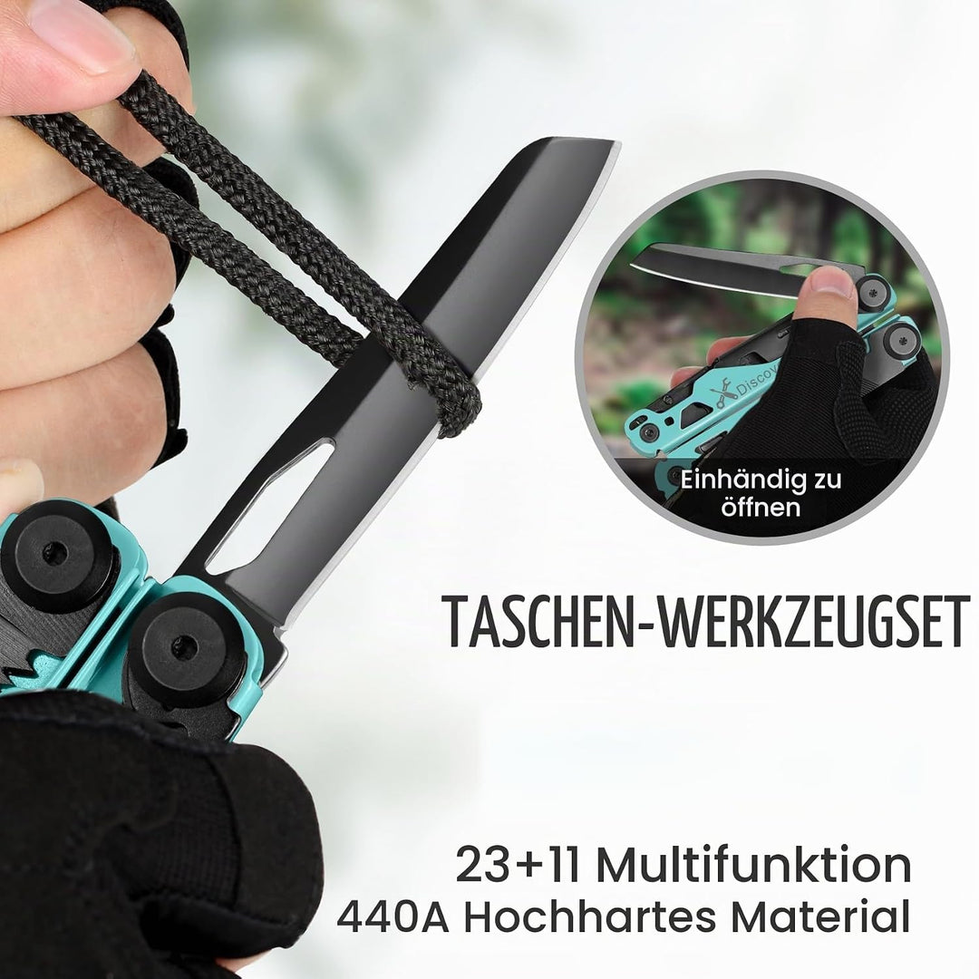 MIAOKE Multitool 23 in 1 with Premium Gift Box, Screwdrivers Saw Screwdrivers Bottle Opener Pliers C