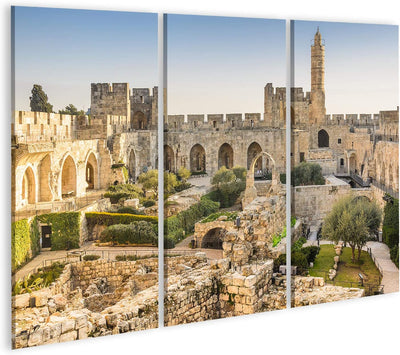 Bild Bilder auf Leinwand Jerusalem, Israel am Turm Davids. Wandbild, Poster, Leinwandbild QNP 130x80