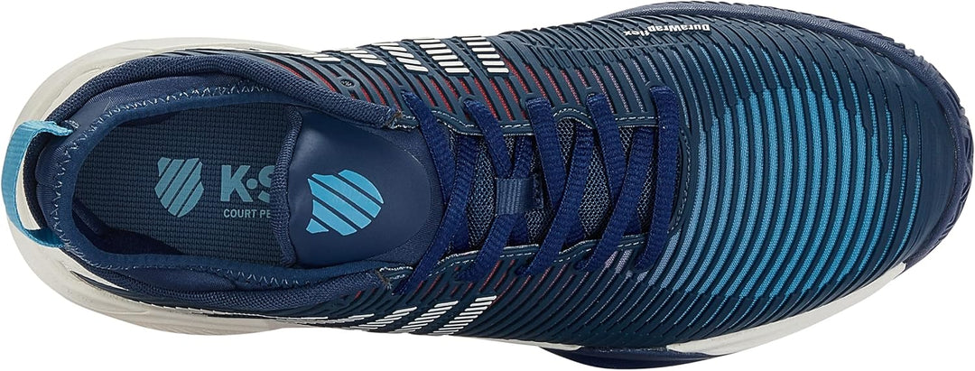 K-Swiss Herren Hypercourt Supreme Sport Shoe, Blue Opal Blanc De Blanc Lollipop