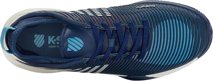 K-Swiss Herren Hypercourt Supreme Sport Shoe, Blue Opal Blanc De Blanc Lollipop